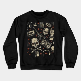 Skull Rock N Roll Crewneck Sweatshirt